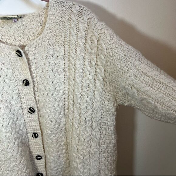 Cozy Cream Cable Knit Cardigan - Picture 10 of 14